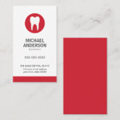 歯医者、歯科診療所/補助モダン医ミニマル師 名刺 (正面/裏面)