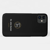 歯医者|金ゴールドブラック Case-Mate iPhoneケース (裏面(横))