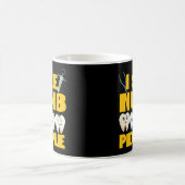 歯医者I見るNumb人の歯 コーヒーマグカップ (中央)