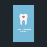 歯及びハートブルー歯科歯科用歯科医師の名刺 名刺<br><div class="desc">青のモダン歯の白いシエレガントェットに赤いハートを内蔵した歯科用ビジネスカード。名前、専門または診療所の名前、およびその他の情報のカスタマイズ可能な連絡文字領域。このデザインと歯の気に歯の良さを顧客に見せスタイリッシュユニークなさい。おカスタム問い合わ救済せは上記の店舗のリンクをご利用連絡ください。歯科お洒落医、歯科矯正医、歯科衛生士、助手および歯で働く人のためのクリーンな歯科用名刺デザイン。</div>