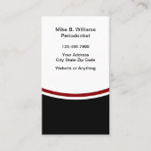 歯周モダン歯科ビジネスカード 名刺 (正面)