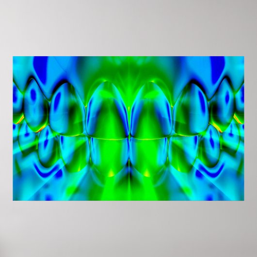 歯噛み歯科の明るい色のグラデーションのポスター ポスター (正面)