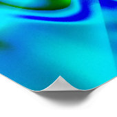 歯噛み歯科の明るい色のグラデーションのポスター ポスター (角)