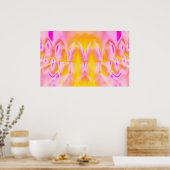 歯噛み歯科歯科矯正医ピンクポスター ポスター (キッチン)