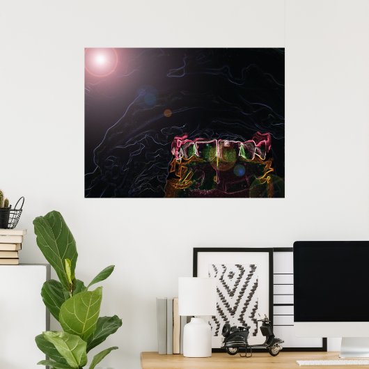 歯型デザイン歯科歯科矯正医ポスター ポスター (ホームオフィス)