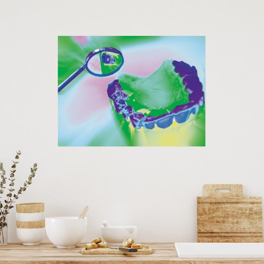 歯型デンタルケア歯科医ポスター ポスター (キッチン)