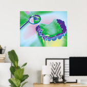 歯型デンタルケア歯科医ポスター ポスター (ホームオフィス)