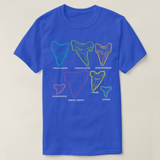 歯型化石狩り Tシャツ (デザイン正面)