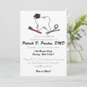 歯学部の卒業の招待状 招待状 (スタンド正面)