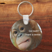 歯得?感謝してい歯医者 キーホルダー (正面)