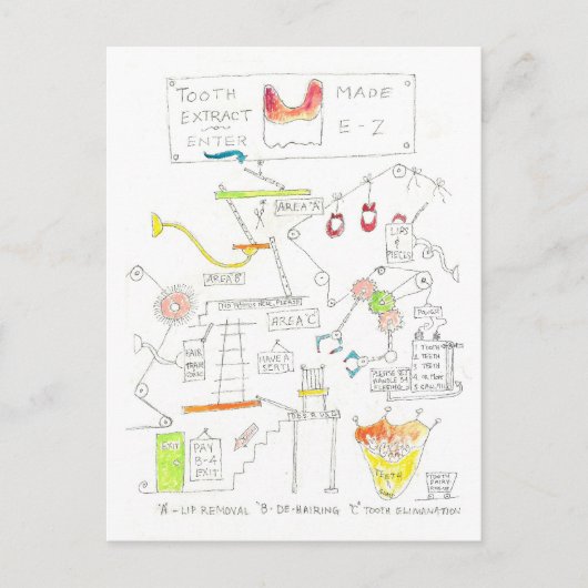 歯抜きポストカード ポストカード (正面)