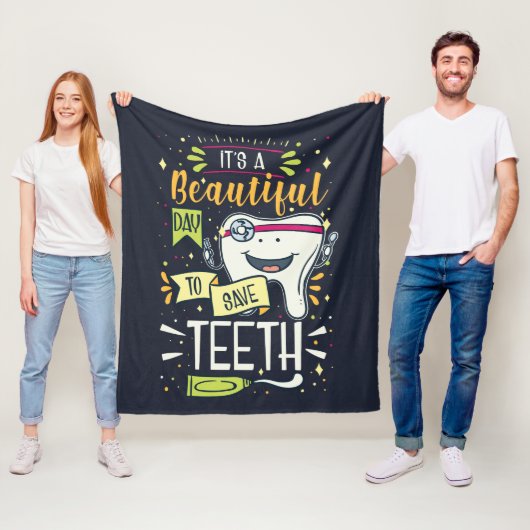 歯救歯衛生士 フリースブランケット (インサイチュ)