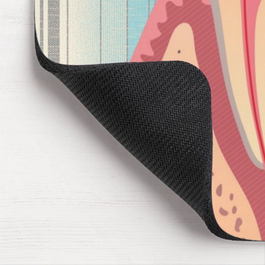 歯構造 マウスパッド (コーナー)