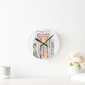 歯構造 ラウンド壁時計 (ホーム)