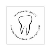 歯歯科診療所住所 セルフインキングスタンプ (デザイン)