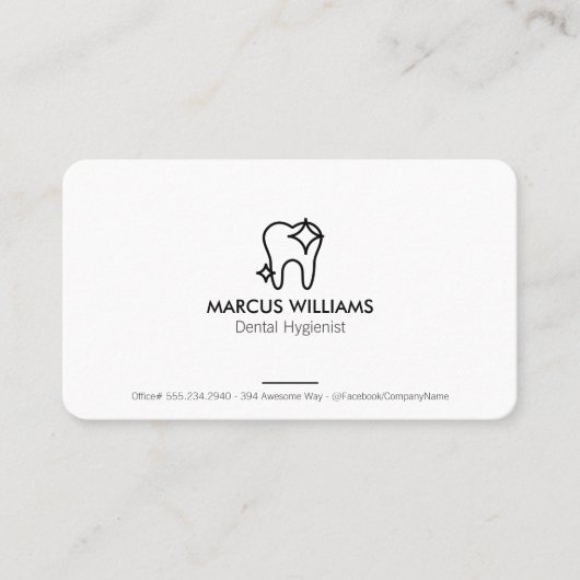 歯洗浄 名刺 (正面)