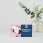 歯洗浄 | QRスキャンコード名刺 名刺 (スタンド正面)