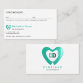 歯牙ハート歯科 予約カード (正面/裏面)