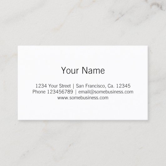 歯牙ロゴ付き歯科医の名刺テンプレート 名刺 (正面)