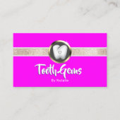 歯牙歯ホワイトニング歯科用結晶サロン 名刺 (正面)