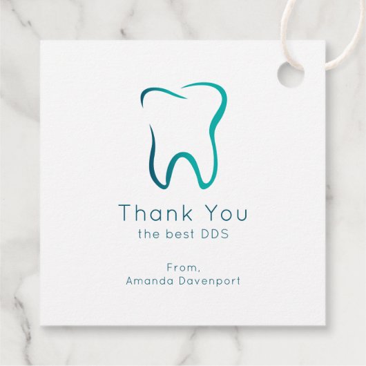 歯牙歯科メディカルサンキュー フェイバータグ (裏面)