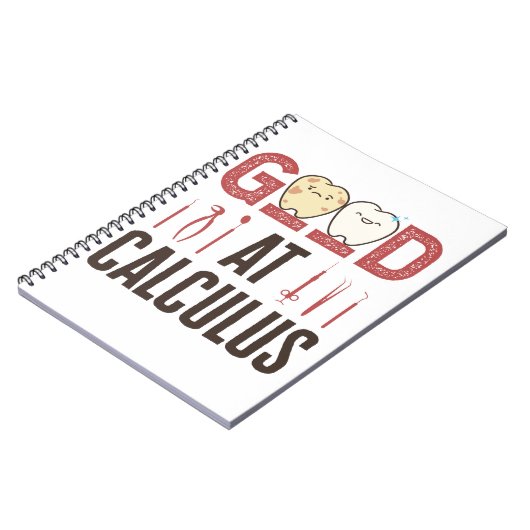 歯石衛生士おもしろいRDHが得意 ノートブック (左側)