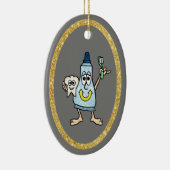 歯磨おもしろいき剤及び歯オーナメント セラミックオーナメント (右)