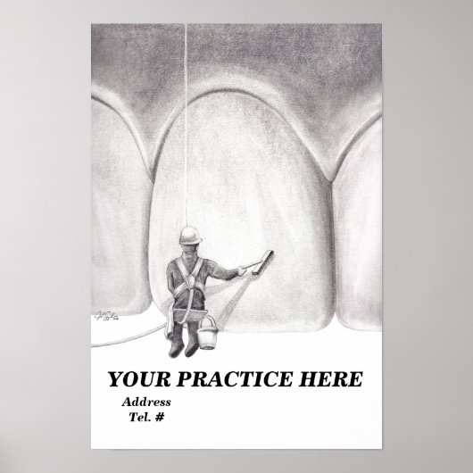 歯磨きポスター[カスタムテンプレート] ポスター (正面)