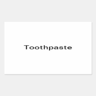 歯磨きラベル/ 長方形シール