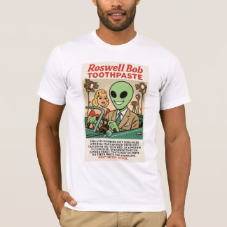 歯磨きロズウェルエイリアン映画スター1950のレトロ Tシャツ