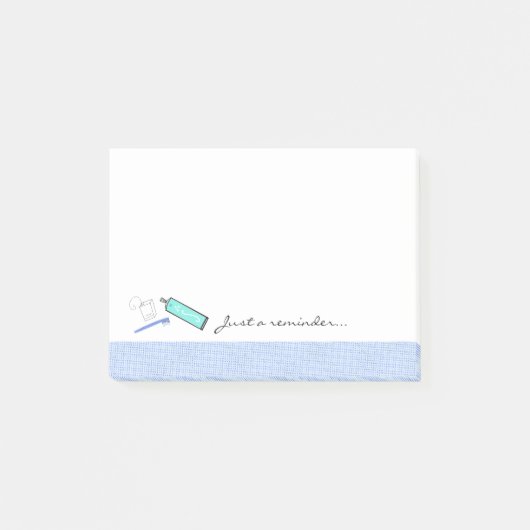 歯磨き及び歯ブラシ歯科リマインダー ポストイット (正面)