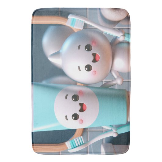 歯磨き粉 バスマット (正面縦)