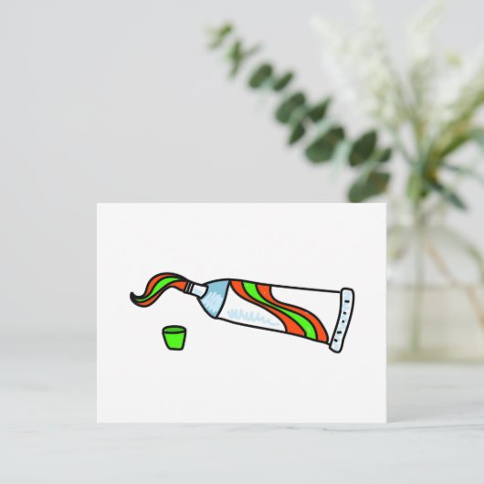 歯磨き粉 ポストカード (スタンド正面)