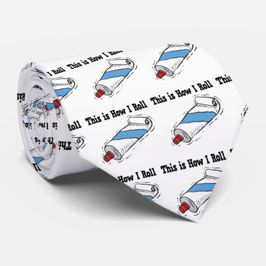 歯磨き転が粉管の使用方法 ネクタイ (ロール)