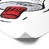 歯磨き転が粉管の使用方法 ポスター (角)