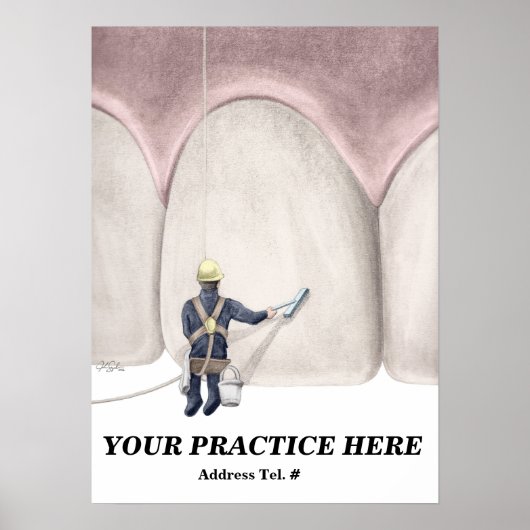 歯磨き(カスタム)ポスター ポスター (正面)