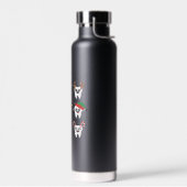 歯科おもしろいクリスマス歯かわいいクリスマス歯医者 ウォーターボトル (左面)