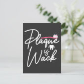 歯科おもしろいプラーク歯科助手 ポストカード (スタンド正面)