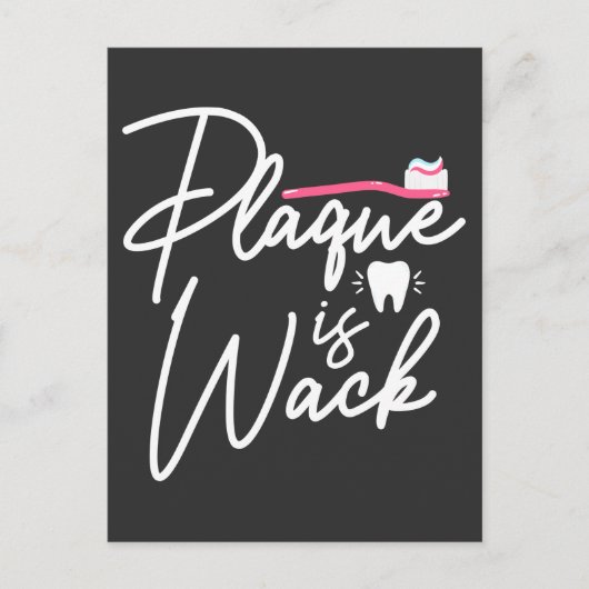 歯科おもしろいプラーク歯科助手 ポストカード (正面)