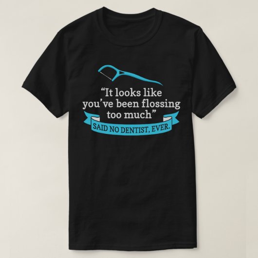 歯科おもしろい医おもしろい歯科衛生 Tシャツ (デザイン正面)