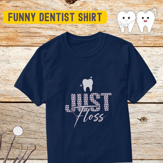 歯科おもしろい医フロス Tシャツ