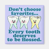 歯科おもしろい医 マグネット (正面)