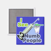 歯科おもしろい士及び衛生士 マグネット (正面/裏面)