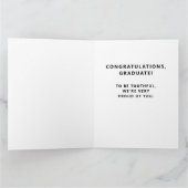 歯科おもしろい学卒業カード カード (内部)