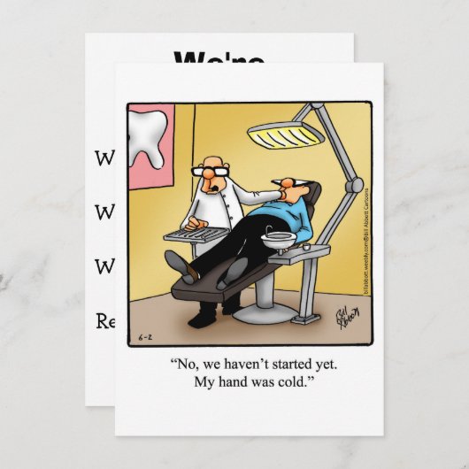 歯科おもしろい学卒業党招待状 招待状 (正面/裏面)