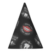 歯科おもしろい柄 – かわいい歯科衛生士 パーティーハット (右)