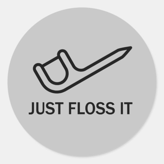 歯科おもしろい歯科衛生士シール ラウンドシール (正面)