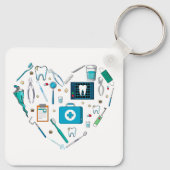 歯科おもしろい用具ハート キーホルダー (裏面)
