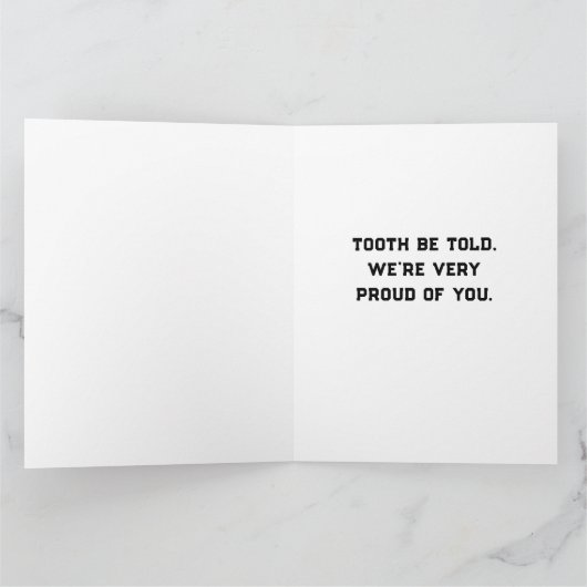 歯科おもしろい科卒業 カード (内部)