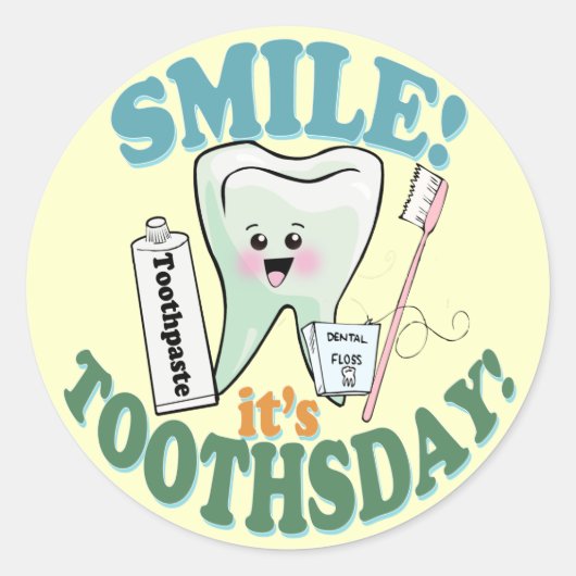 歯科おもしろい衛生士 ラウンドシール (正面)